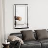 Large Wall-Mounted Silver Decorative Rectangular Wall Mirror for Home, Living Room, Bedroom, Entryway (clear HD mirror)