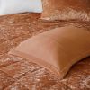 4 Pcs Velvet Comforter Set with Throw Pillow(Full/Queen)