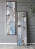 Set of 2 Elongated Modern Abstract Oil Paintings, Wall Art for Living Room Dining Room Bedroom Office Entryway, 20" x 71"