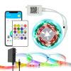 RGB-IC LED Strip Lights, 32.8ft Smart LED Lights for Bedroom, Bluetooth LED lights APP Control, DIY Multiple Colors on One Line