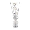 Ultra-Modern 1pc Table Lamp, LED Night Light Chrome Finish Metal Base Luxury Lamp Ornamental Style Filament Styled Flowers Living Room Lamp