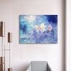 Framed Canvas Wall Art Decor Abstract Style Painting, Impressionism Lotus Painting Decoration For Office Living Room