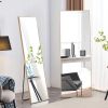 The3rd generation packaging upgrade includes a light oak solid wood frame full length mirror, dressing mirror, bedroom entrance, decorative mirror