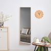 The3rd generation packaging upgrade includes a light oak solid wood frame full length mirror, dressing mirror, bedroom entrance, decorative mirror