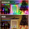 100-light 33 ft. Outdoor USB or Battery Operated Integrated LED Fairy String Light - App Control 44-Modes RGB Color