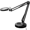 VEVOR Magnifying Glass with Light and Stand, 5X Magnifying Lamp, 4.3" Glass Lens, Base and Clamp 2-in-1 Desk Magnifier with Light