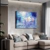 Framed Canvas Wall Art Decor Abstract Style Painting, Impressionism Lotus Painting Decoration For Office Living Room