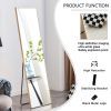 The3rd generation packaging upgrade includes a light oak solid wood frame full length mirror, dressing mirror, bedroom entrance, decorative mirror