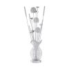 Ultra-Modern 1pc Table Lamp, LED Night Light Chrome Finish Metal Base Luxury Lamp Ornamental Style Filament Styled Flowers Living Room Lamp