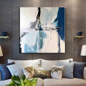 Hand Painted Oil Paintings Handmade Modern Abstract Oil Paintings On Canvas Wall Art Decorative Picture Living Room Hallway Bedroom Luxurious Decorati (style: 01, size: 100x100cm)