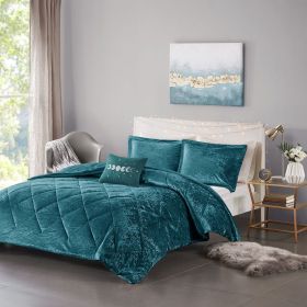 Velvet Comforter Set (Color: as Pic)