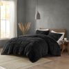 Ruched Fur Down Alternative Comforter Set