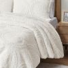 Embroidered Medallion Faux Fur Ultra Plush Comforter Mini Set