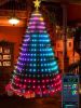 Smart Christmas Tree Lights with Remote & APP Control RGB Color Changing Waterproof String Lights