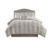 4PC Faux Fur Comforter Set