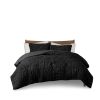 Ruched Fur Down Alternative Comforter Set